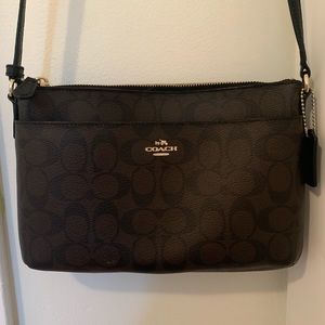 adjustable monogram coach purse